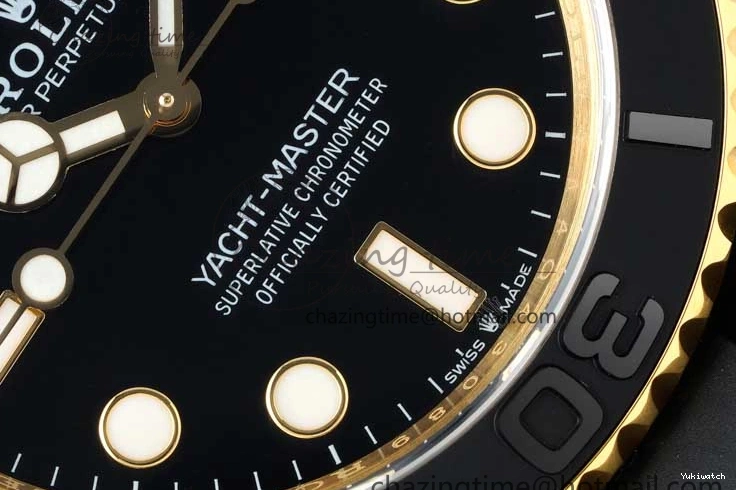 YG 3D Edition VR3235 226658 Yacht-Master Black Strap Oysterflex 1:1 on 3EF Ceramic Bezel 42mm Best 0714